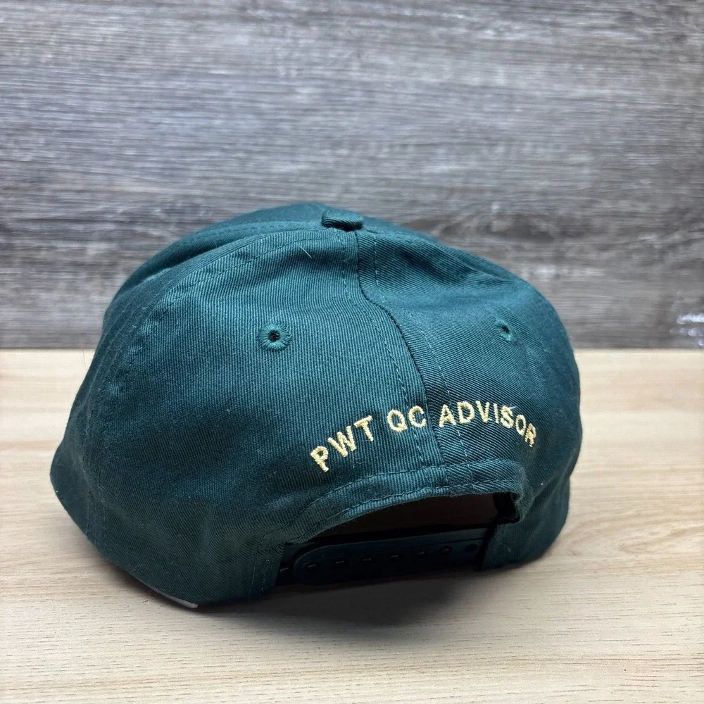 Port and Company Hat Cap Snap Back Green‎ Quality Circles PWT QC Advisor Promo